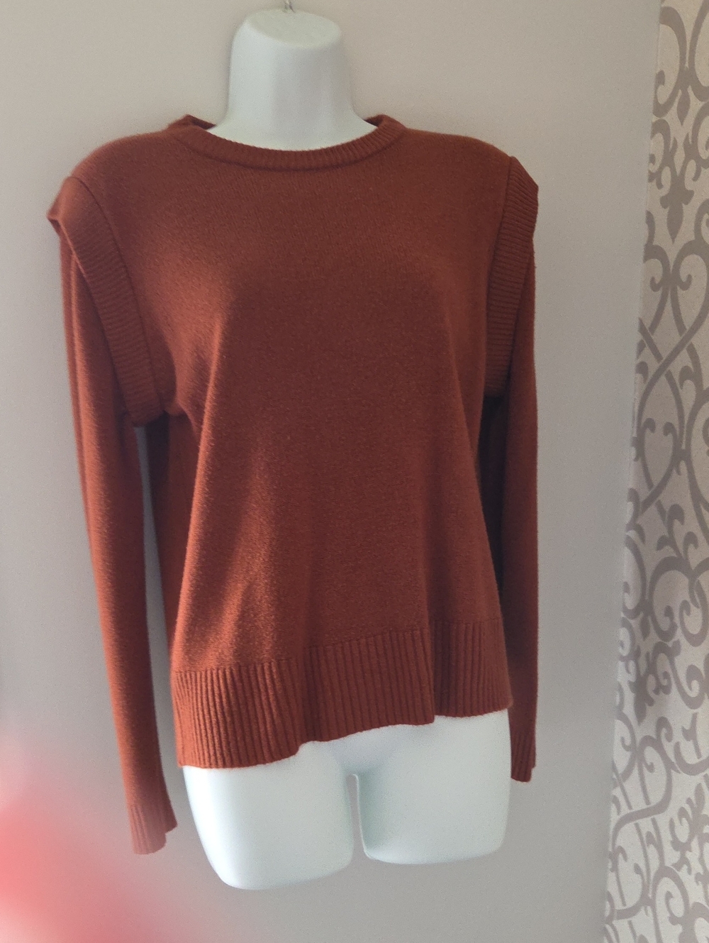 Rust Crewneck Women's Sweater